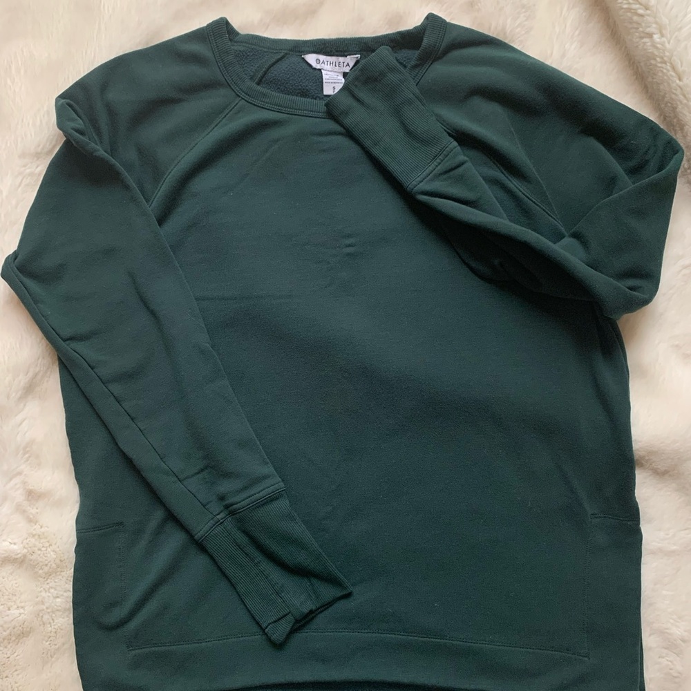 Dark Green Athleta Sweatshirt